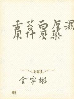 舌苔白厚湿气重用什么药