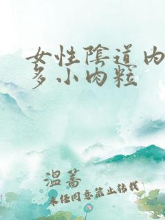 女性阴道内有很多小肉粒