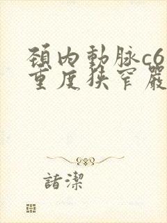 颈内动脉c6段重度狭窄严重吗