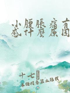 小腹胀痛有下坠感什么原因女性