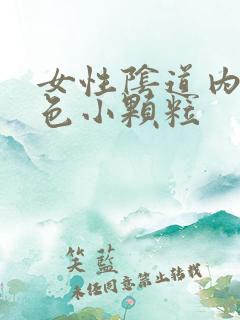 女性阴道内有白色小颗粒