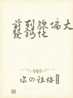 前列腺偏大伴多发钙化