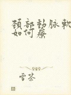 颈部动脉软斑块如何疗