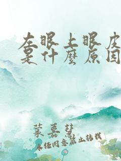 左眼上眼皮老跳是什么原因