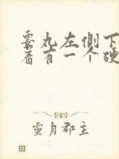 睾丸左侧下面摸着有一个硬疙瘩