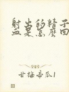 射出的精子里有血是怎么回事