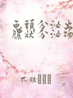 龟头分泌出流黄脓状分泌物是什么病