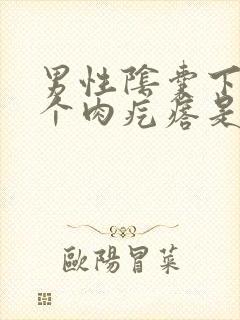 男性阴囊下面长个肉疙瘩是怎么回事