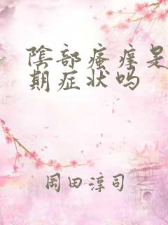 阴部瘙痒是更年期症状吗