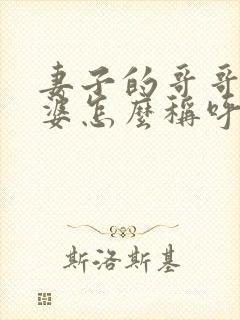 妻子的哥哥的老婆怎么称呼