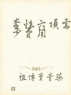 查性六项需要多少费用