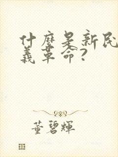 什么是新民主主义革命?