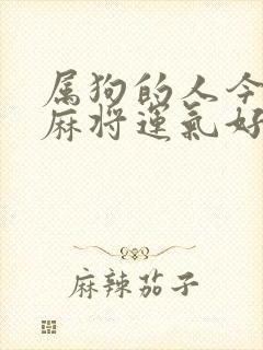 属狗的人今天打麻将运气好不好