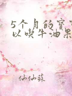 5个月的宝宝可以吃牛油果吗