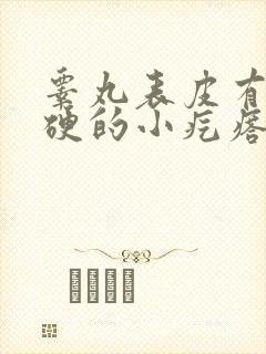 睾丸表皮有个硬硬的小疙瘩