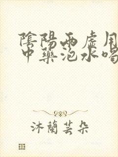 阴阳两虚用什么中药泡水喝才好