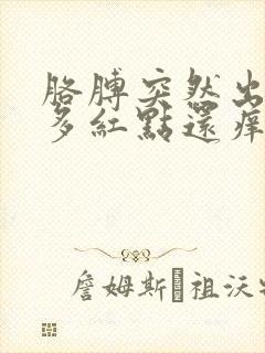 胳膊突然出现好多红点还痒