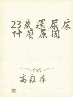 23岁还尿床是什么原因