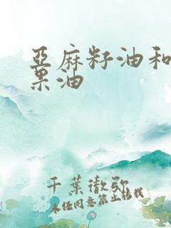 亚麻籽油和牛油果油