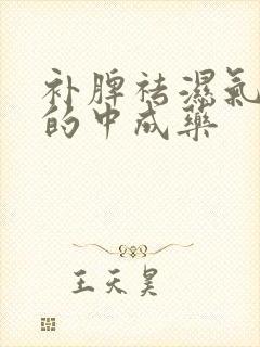 补脾祛湿气最好的中成药