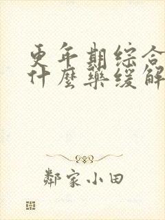 更年期综合症吃什么药缓解