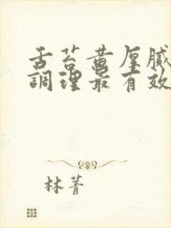 舌苔黄厚腻怎么调理最有效