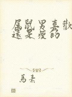 属鼠男喜欢胖的还是瘦的