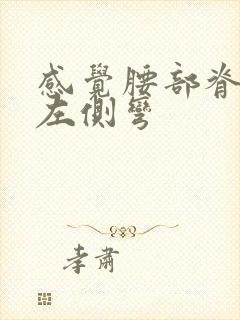 感觉腰部脊柱向左侧弯