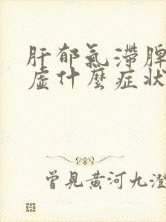 肝郁气滞脾肾两虚什么症状