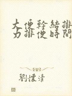 大便干结排便费力排便时间长排便量少