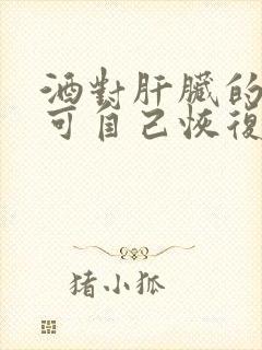 酒对肝脏的伤害可自己恢复吗