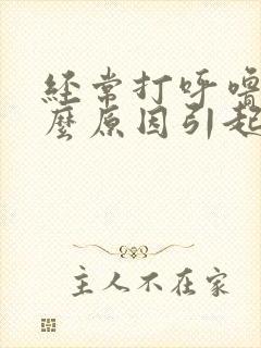 经常打呼噜是什么原因引起的