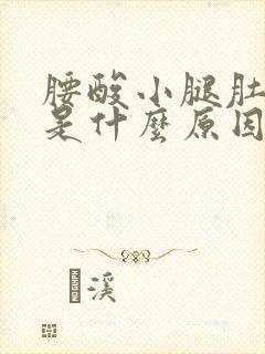 腰酸小腿肚酸胀是什么原因