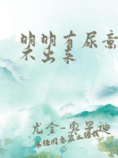 明明有尿意却尿不出来