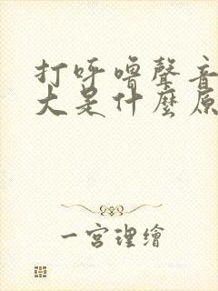 打呼噜声音特别大是什么原因