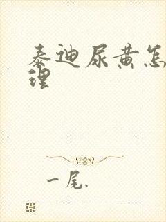 泰迪尿黄怎么处理