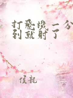 打飞机一分钟没到就射了