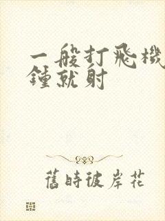 一般打飞机几分钟就射