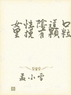 女性阴道口内往里摸有颗粒