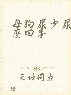 母狗尿少尿频怎么回事