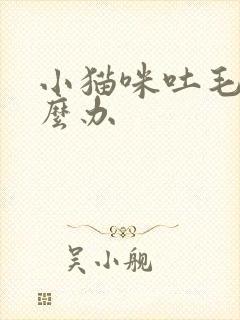 小猫咪吐毛球怎么办