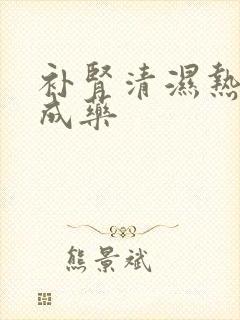 补肾清湿热的中成药