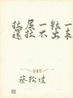 拉屎一粒一粒的还拉不出来怎么回事