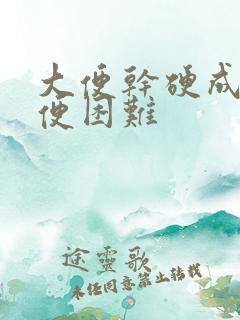 大便干硬成粒排便困难