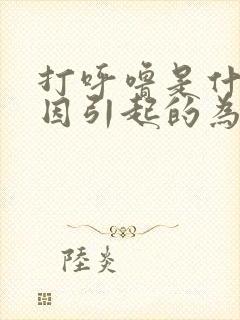 打呼噜是什么原因引起的为什么会打呼噜