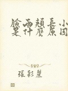 脸两颊长小颗粒是什么原因