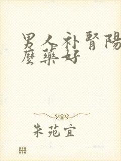 男人补肾阳吃什么药好