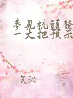 梦见梳头发掉了一大把预示着什么