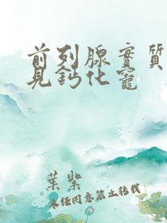 前列腺实质内可见钙化灶