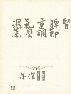 湿气重脾肾两虚怎么调节